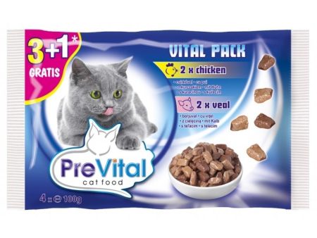 Prevital Pouch Vital Pack Chicken & Veal - 4x 100g on Sale