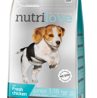 Nutrilove Junior Puppy Small and Medium Breed Chicken - Dry 8kg Online Hot Sale