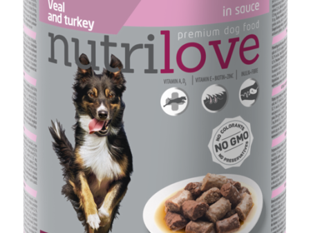 Nutrilove Adult Dog Veal and Turkey - Can 415gr Fashion