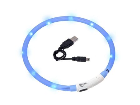 Karlie Flamingo Visio Light LED Hose Collar for Cats, (Blue) Online Hot Sale