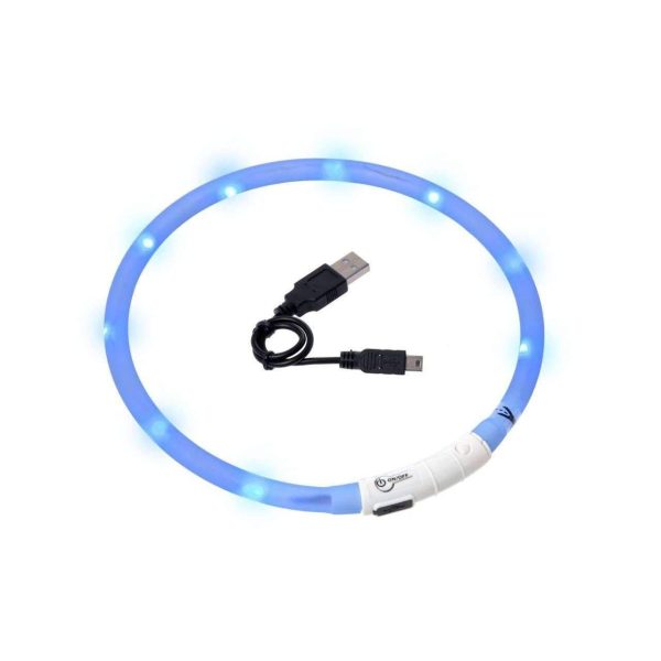 Karlie Flamingo Visio Light LED Hose Collar for Cats, (Blue) Online Hot Sale