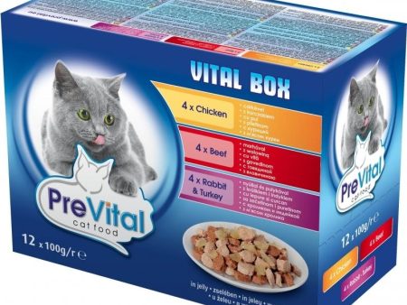 Prevital Vital Box Beef & Chicken & Rabbit & Turkey - 12x100gr For Cheap