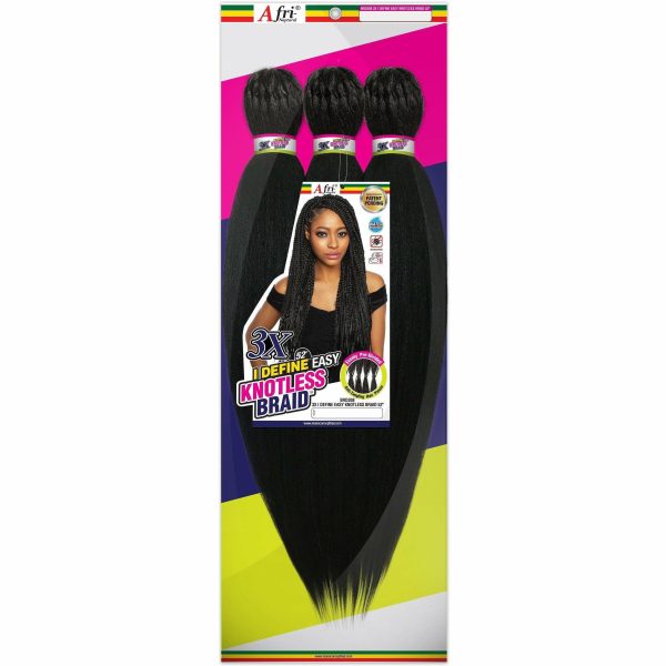 Afri-Naptural: 3X I-Define Easy Knotless Braid 52  (BRD308) on Sale