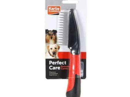 Karlie Grooming Comb With Handle Short   Long - 21cm Discount