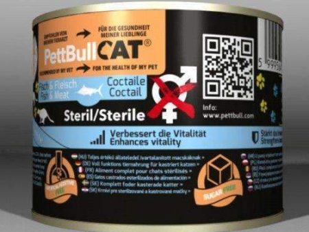 PettBull Cat Fish And Meat Canned For Steril Cats (200g) For Discount