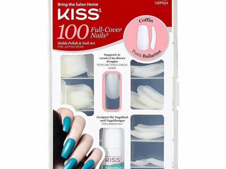 KISS: 100 Full Cover Nails Coffin Ballerine #71167 Online