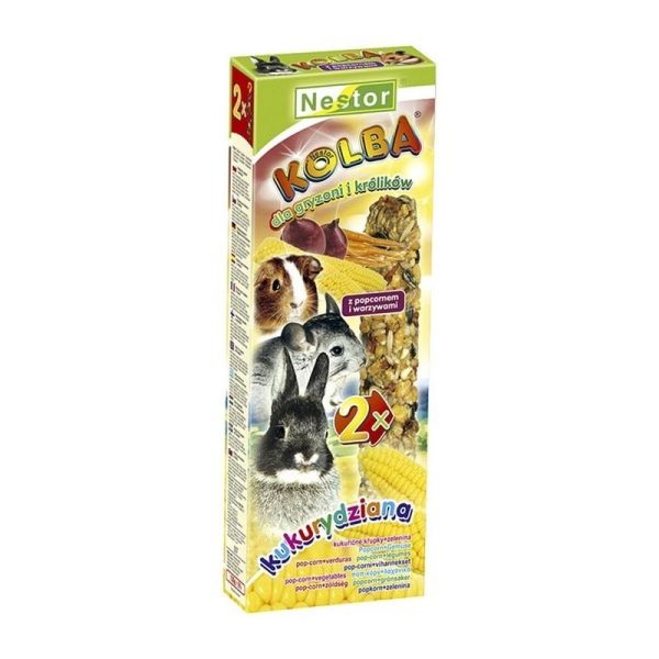 Nestor Sticks For Rodents And Rabbits With Corn Flakes & Vegetables - 115gr For Discount