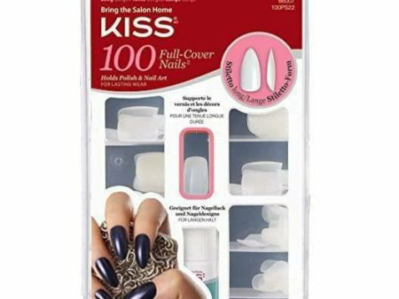 KISS: 100 Long Stiletto Full-Cover Nail Kit #66007 Cheap