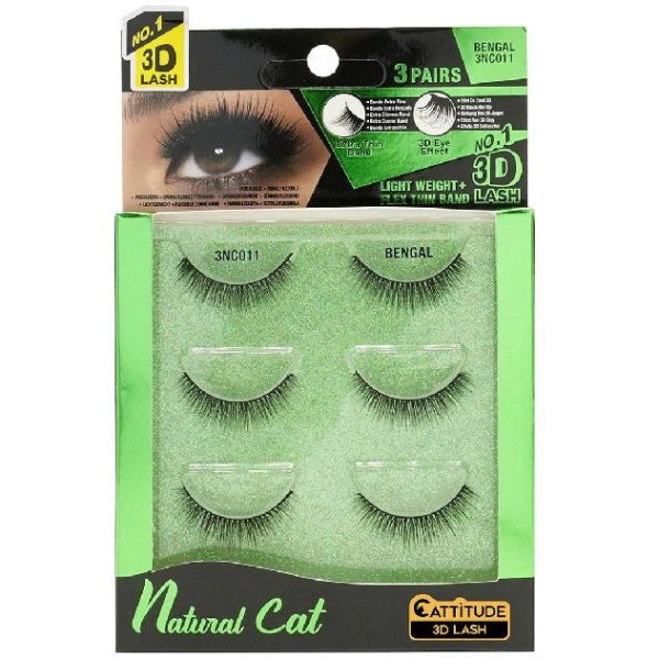 EBIN: Natural Cat 3D LASHES 3Pack Online now