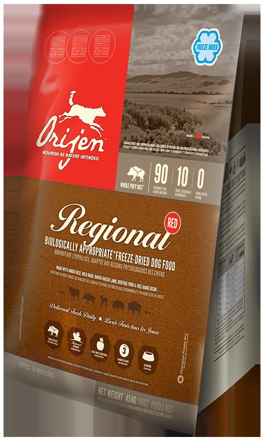 ORIJEN Freeze Dried Regional Red Dog Food - 170g Sale