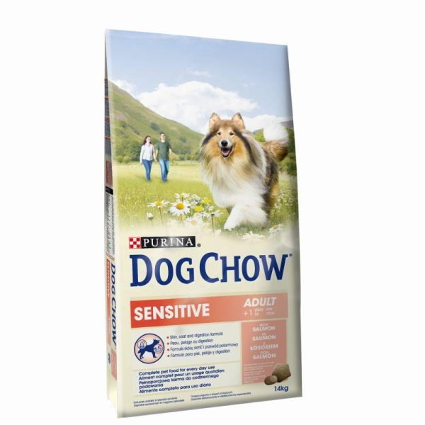 Purina Dog Chow Sensitive Salmon - 14 kg For Cheap