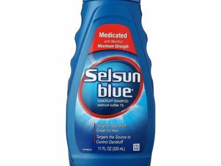 Selsun Blue: Medicated Maximum Strength Dandruff Shampoo 11oz on Sale