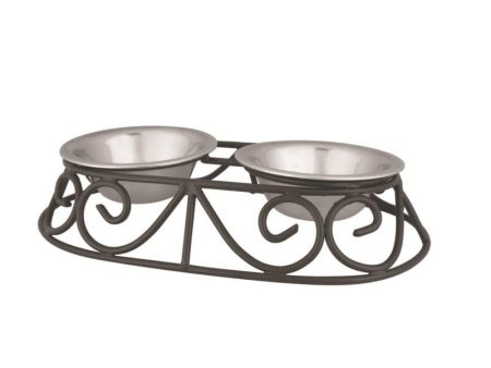 Raintech Stainless Steel Bowl With Antique Stand - 2 x 13cm Hot on Sale