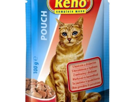 Reno Cat Pouch Poultry & Beef - 100g For Sale