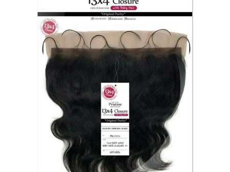 Pristine: 13x4  HD Frontal Closure 100% Unprocessed Human Hair - Body Wave For Sale