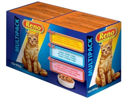 Reno Multipack Poultry & Fish & Liver - 12 x 100g Sale