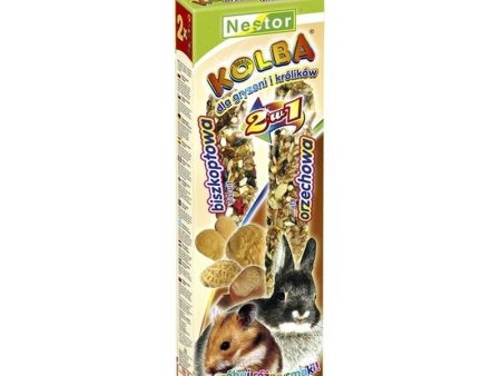 Nestor Sticks For Rodents And Rabbits With Nuts & Biscuit - 115g on Sale