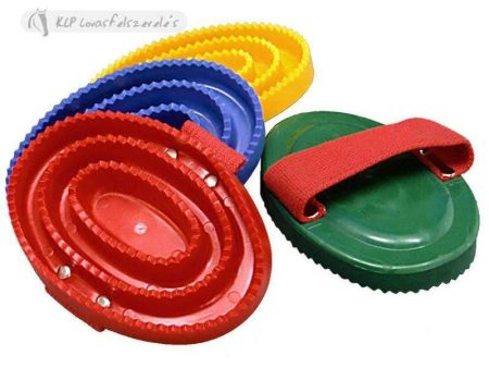 Plastic Curry Comb With Strap For Sale