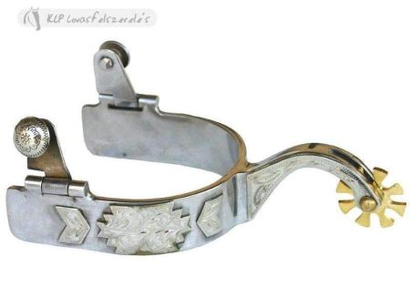 Roping Spurs Offset Shank Stainless Steel Fashion