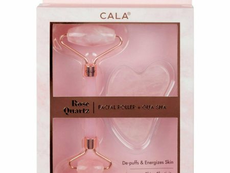 Cala :ROSE QUARTZ ROLLER + GUA SHA SET #67530 Supply