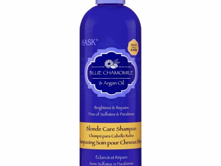 Hask: Blue Chamomile & Argan Oil Blonde Care Shampoo 12oz Supply