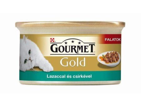 Purina Gourmet Gold Mature - Fine Pâté With Salmon & Chicken - 85 g Online Hot Sale