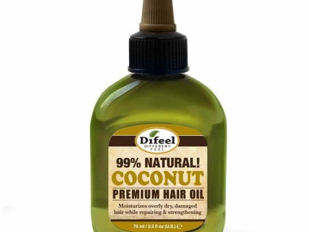 Difeel: Hemp 99% Natural Coconut  Hair Oil Pro-Growth 2.25oz Discount