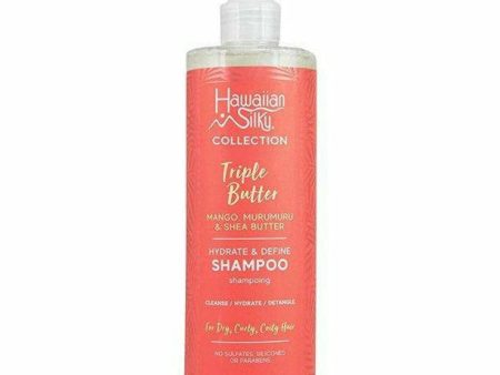 Hawaiian Silky: Triple Butter Hydrate & Define Shampoo 12oz Online now