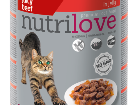 Nutrilove Adult Cat Beef - Can 400gr Cheap