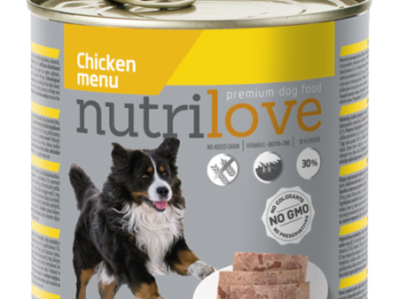 Nutrilove Adult Dog Chicken - Pate 800gr For Cheap