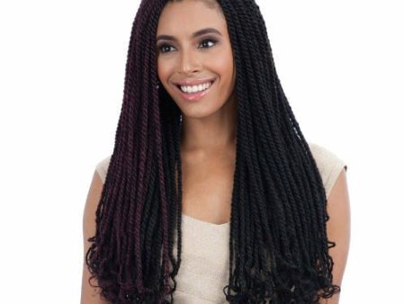 FreeTress: Equal Cuban Twist Braid 24  Synthetic Hair Double Strand Style Online Hot Sale