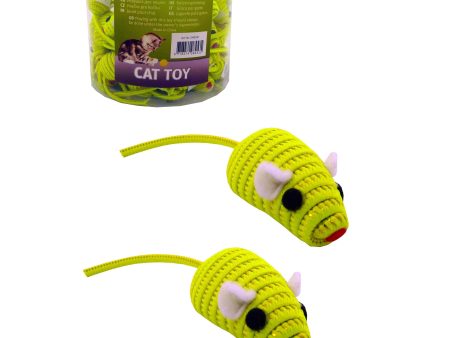 Papillon Cat Toy Mouse Fluorescent Yellow With Rattle Fashion