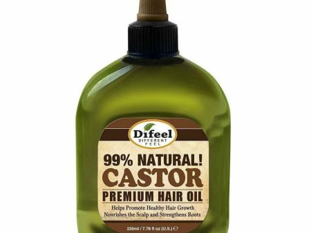 Difeel: Hemp 99% Natural Castor Hair Oil Pro-Growth 2.5oz Supply