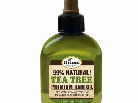 Difeel: Tea Tree Premium Hair Oil 2.25oz Hot on Sale