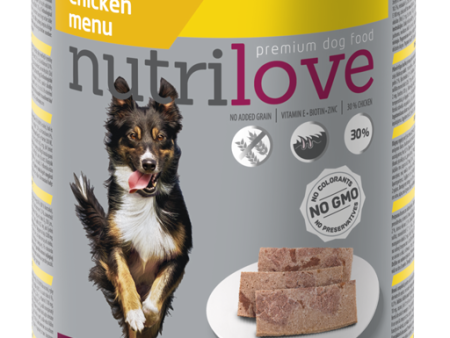 Nutrilove Adult Dog Chicken - Pate 400gr Hot on Sale