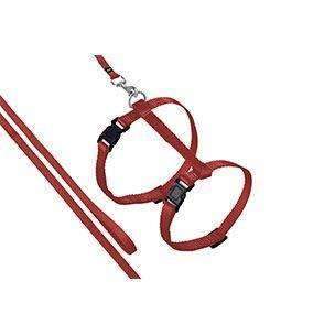 Karlie Sportiv Cat Lead and Harness Red  110cm x 10mm Fashion