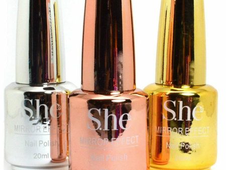 S.he: Mirror Effect Nail Polish Hot on Sale