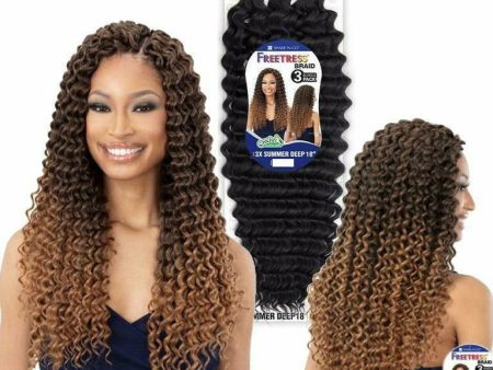 FreeTress: 3X Summer Deep 18  Crochet Braids - FINAL SALE on Sale