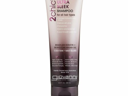 Giovanni: 2Chic Brazilian Keratin & Argan Oil Ultra-Sleek Shampoo 8.5oz Discount