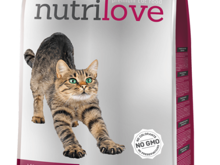 Nutrilove Adult Cat Chicken - Dry 8+1,5kg Hot on Sale