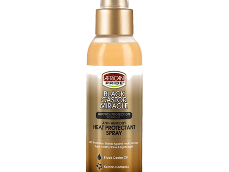 African Pride: Black Castor Miracle - Anti-Humidity Heat Protectant Spray 4oz Cheap