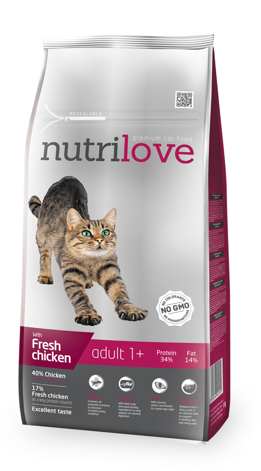 Nutrilove Adult Cat Chicken - Dry 1,5kg Fashion