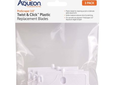 Aqueon ProScraper 3.0™ Twist & Click™ Plastic Replacement Blades 1 Each One Size by Aqueon For Sale