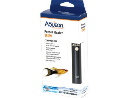 Aqueon Preset Aquarium Heater 1 Each Black, 150 W by Aqueon Online Hot Sale